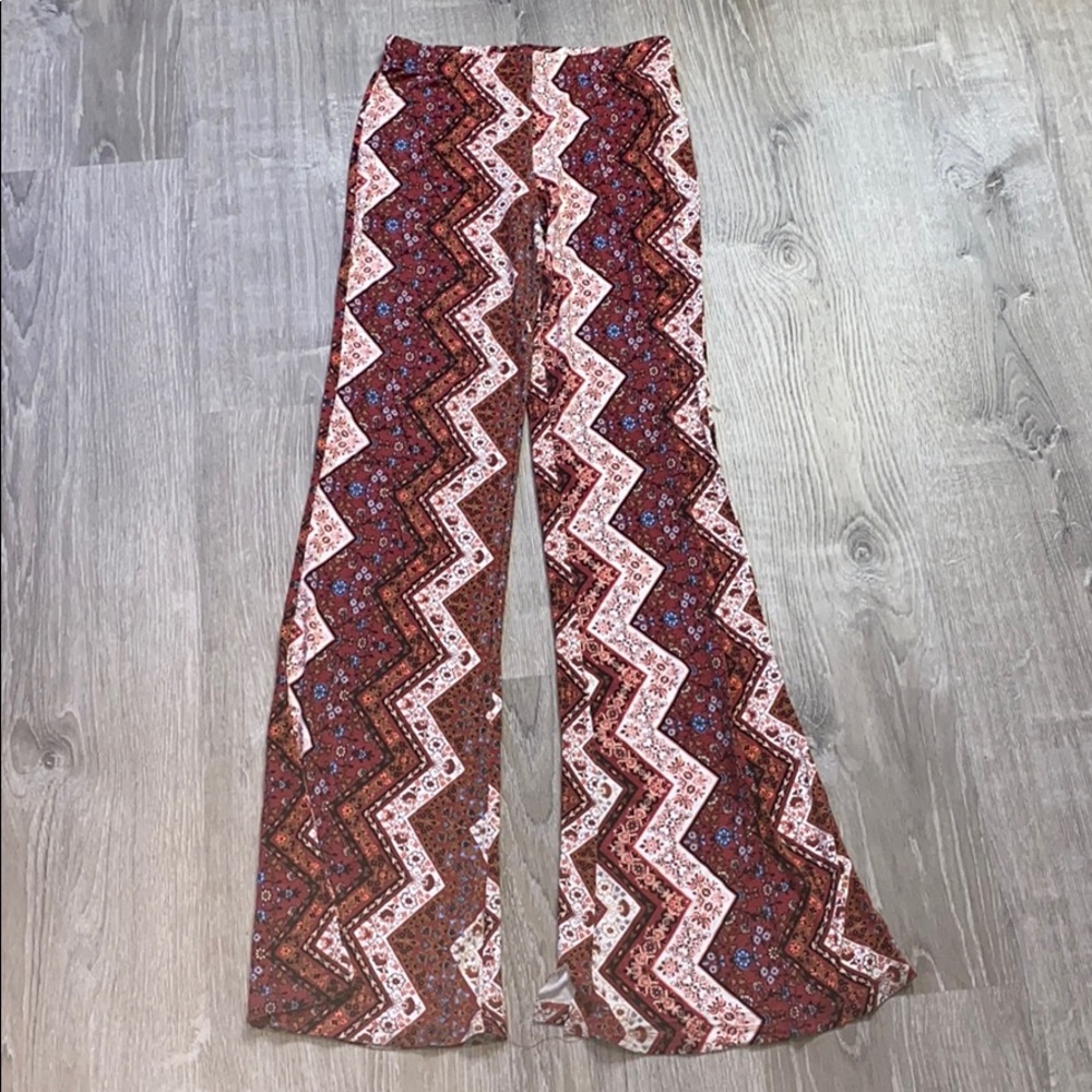 floral flare leggings